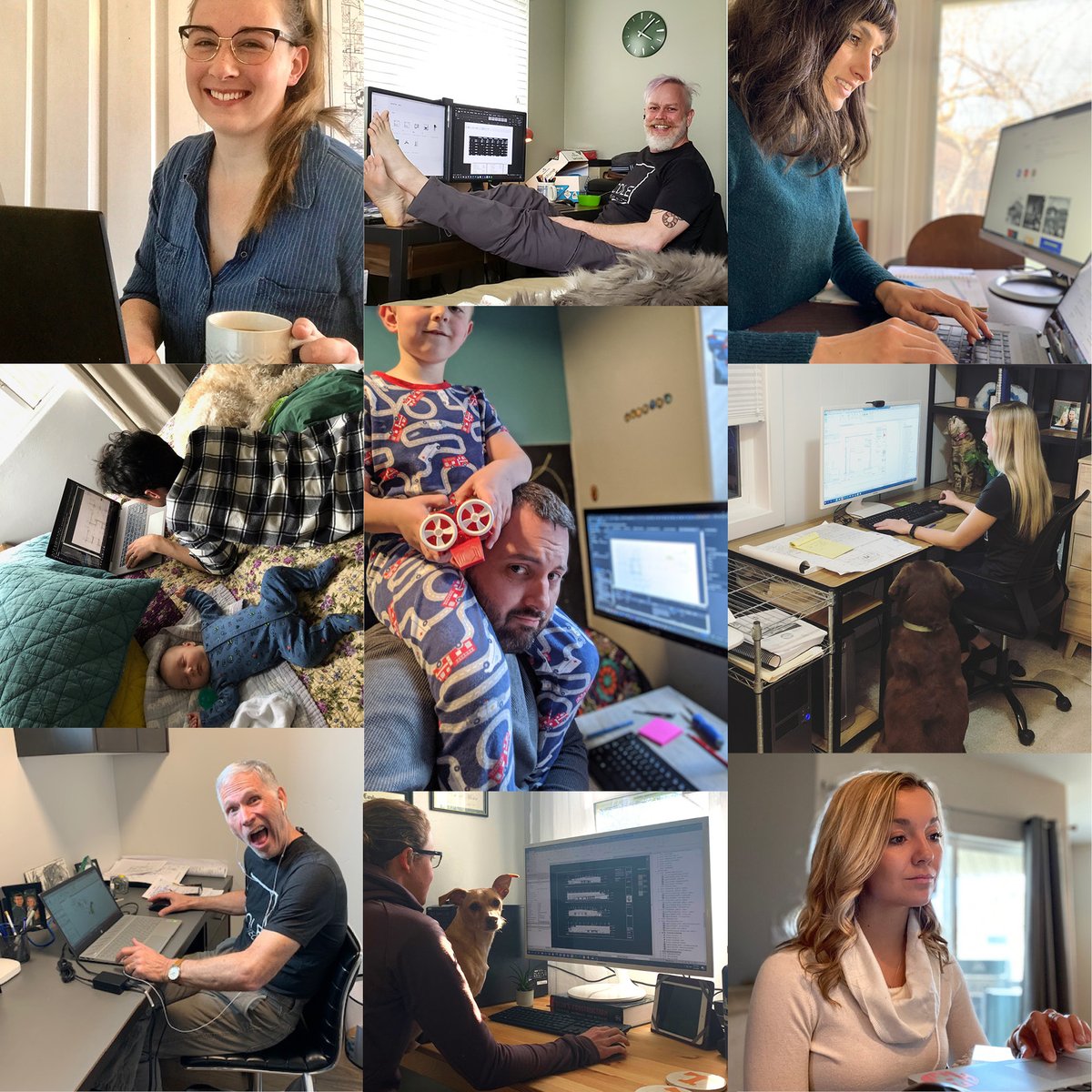 The Cole team is finishing up our second #workfromhome week and going strong! With a combination of sleeping babies, climbing kiddos, dogs, cats, homemade coffee, bare feet, focus, frowns and smiles… we are working diligently, and no project gets left behind!