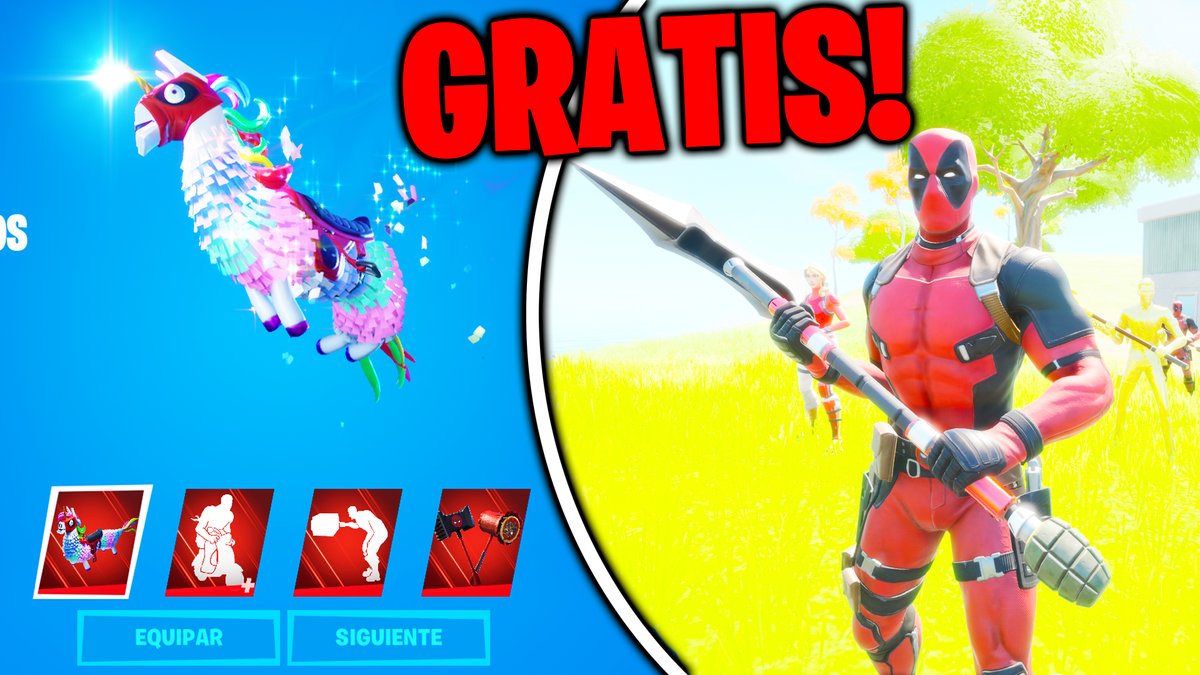 EnderHeaven's tweet photo. Nuevo vídeo! ¿Cómo CONSEGUIR GRATIS el SET COMPLETO de DEADPOOL en FORTNITE? ❓🔥😱 Link: https://t.co/D1vB8XW6TB https://t.co/UTPpSontUw