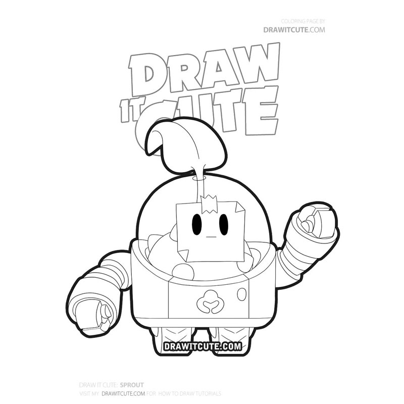 Brawl Stars Coloring Pages Emz Coloring And Drawing - coloriage brawl stars carl