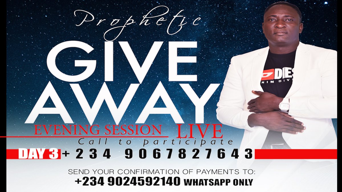 PROPHETJ_OMOTO's tweet photo. IT'S ANOTHER OPPORTUNITY TO RECEIVE FROM THE MAN OF GOD.
COMMENT WITH YOUR ACCOUNT DETAILS AND THE MAN OF GOD WILL PICK AT RANDOM WHOM TO BLESS.
PLEASE ENDEAVOR TO SCREEN SHOT AND SEND PROOF OF ALERTS WHEN YOU RECEIVE. https://t.co/VM4K7Q5gAo
