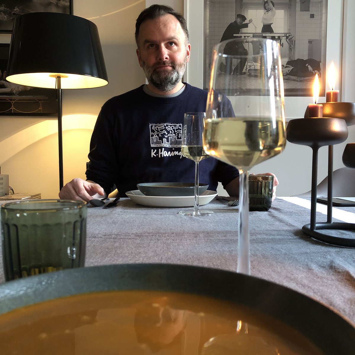 Jaap_Kooijman's tweet photo. Eating out at home. Wonderful menu of #Visque Amsterdam. https://t.co/AcKPiWSTEn
