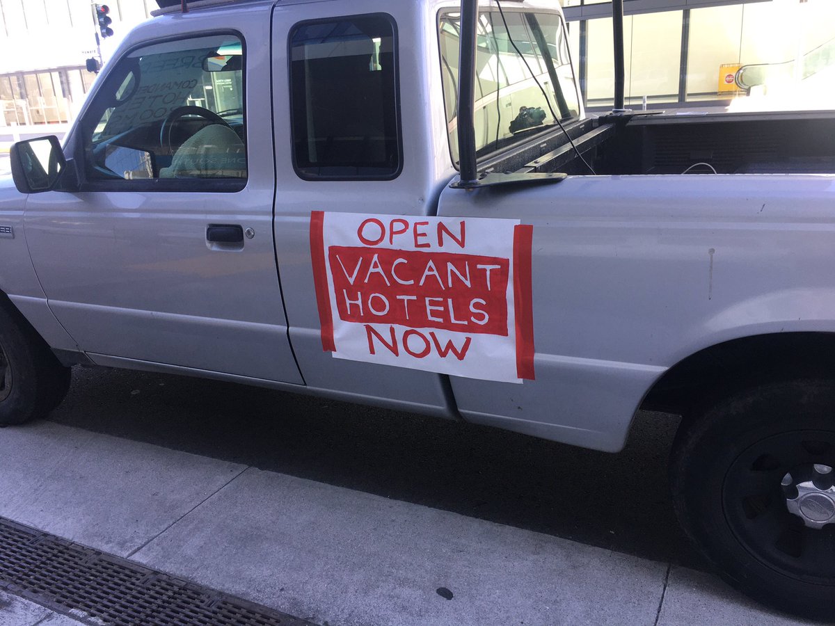 HSA Dir. Trent Rhorer says that housing homeless people in hotels is not “fiscally prudent.” You can’t put a price tag on our lives. We’re not ready to die!  #HomelessLivesMatter  #HouseUsNow