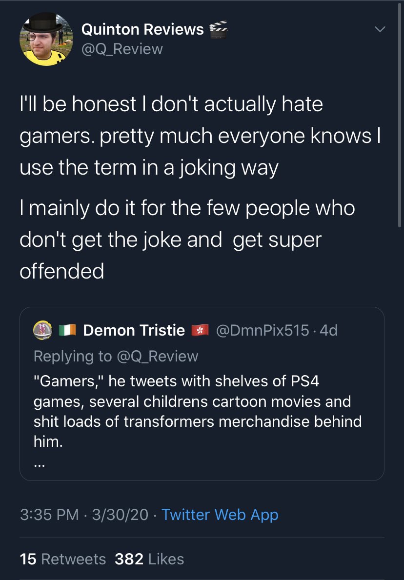 It’s really funny when Quinton mocks people like my boy  @DmnPix515 for “not getting his jokes”.Quinton, it’s because you’re not only a shitty joke teller, but most jokes go over your thick head.