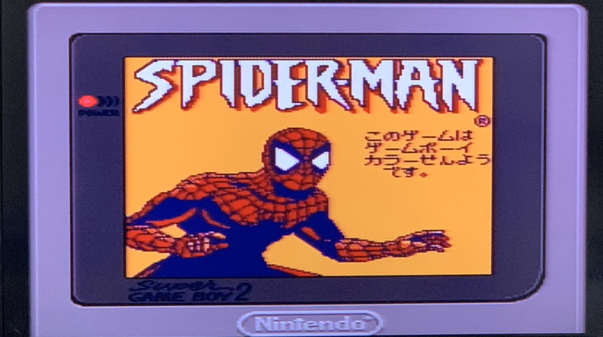 人気再入荷♪ ゲームボーイカラー スパイダーマン スパイダーマン