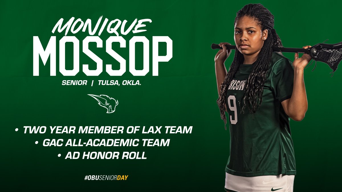 OBU_Lacrosse's tweet photo. Our final senior on #OBUSeniorDay is Monique Mossop.

She is a Health and Human Performance major and the daughter of Gary and Jill Mossop. Her best memories come from the Colorado trip her sophomore year and this spring semester. 

Thank you Monique! https://t.co/39XeqwjTGC