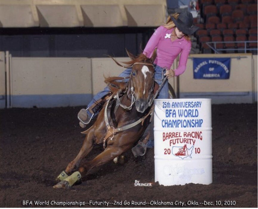 BarrelRacrProbs's tweet photo. Many talented barrel racers spent time training and riding for Jud, including Janae Ward, Kassie Mowry, Jolene Montgomery (Stewart) and Ashley Schafer. https://t.co/wL5aPBBszI