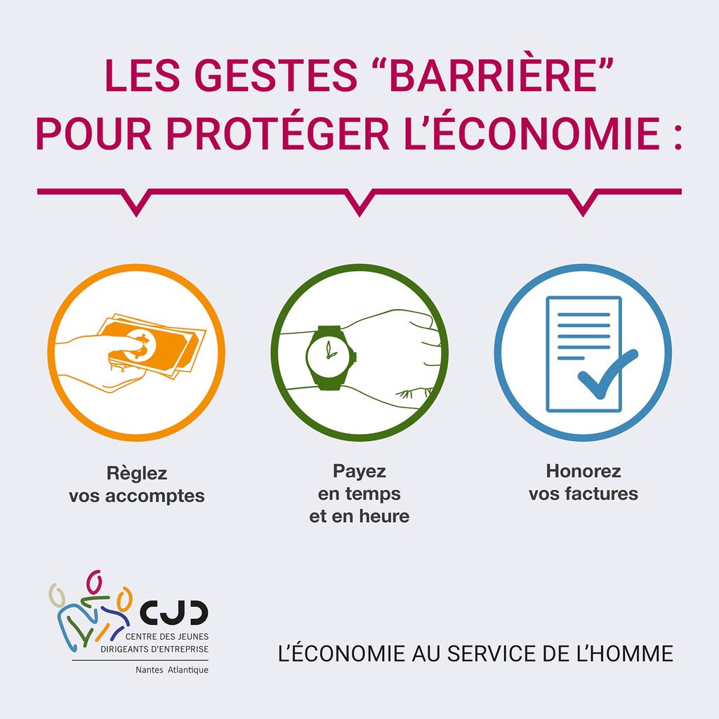 Parce que nous sommes tous le fournisseur de quelqu’un... 👊

Les entreprises du <a href="/CJD_NANTES/">CJD NANTES</a> s’engagent 💪 pour préserver notre économie et lutter contre le crédit inter-entreprises.

#ClientResponsable