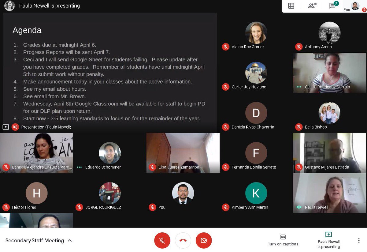 MrsPNewell's tweet image. Squeezing in a last staff meeting before Spring Break. Everything looks different but my team is still AWESOME! #ASDurango