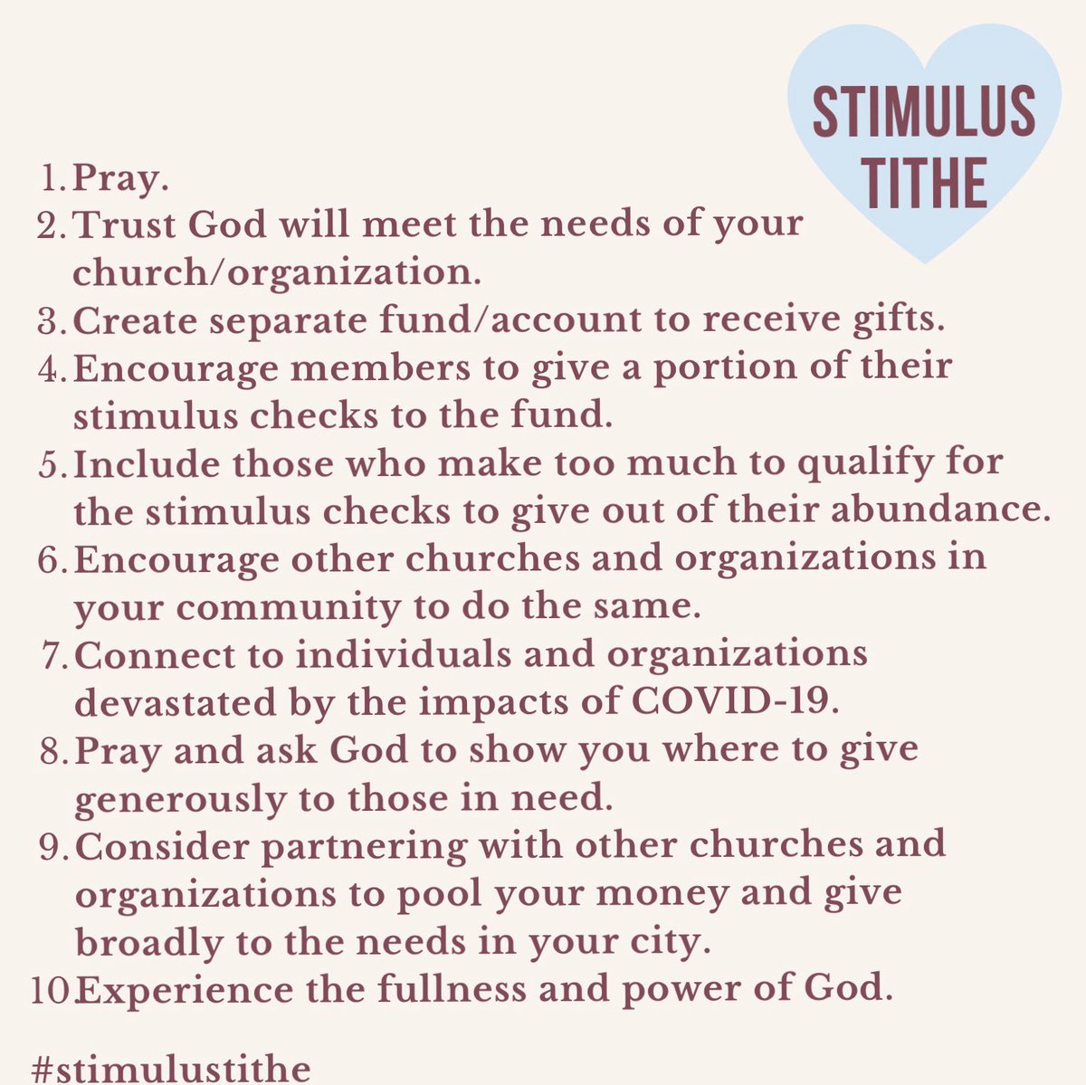 davidbspickard's tweet photo. Let’s make #StimulusTithe a thing.  Here are more details... https://t.co/G11wC72dLg