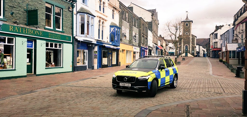 A very different sight to what Keswick normally looks like on a Friday afternoon. Very few people around; great to see people are doing their part. We will keep you safe from the out side, all we ask is that you keep eachother safe by staying inside. It's a team effort. 2367/2671