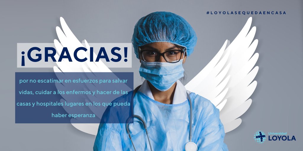 LoyolaAnd's tweet photo. 👏 Por todo el tiempo que habéis dedicado, seguís y seguiréis dedicando para salvar vidas... ¡Sois verdaderos héroes! 💙 #LoyolaSeQuedaEnCasa https://t.co/iVxaZd9caN