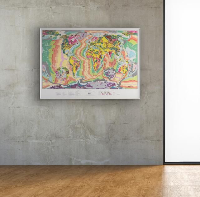 Futuremaps's tweet photo. With our world geological map, you get laser vision of all the mega-structures and most important geological groups. Up close you can get completely lost in this map and from a distance it blows your mind as a stunning piece of art. #geologymap #geologists
https://t.co/lU86hJHzxc https://t.co/XINfjjMpVs