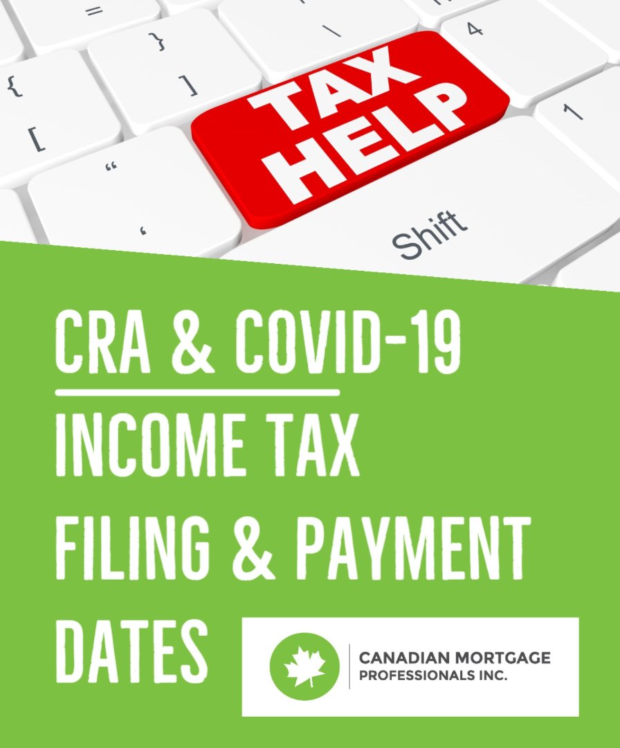 CdnMortgagePro's tweet photo. CRA AND COVID-19 – INCOME TAX FILING AND PAYMENT DEADLINES

What you need to know - Simplified!

**Note that even if you don’t fit in the pre-classified COVID-19 relief categories, you may still be considered for relief, on a case by case basis.

https://t.co/spNxEM2xEp https://t.co/iMDFuxrOWy