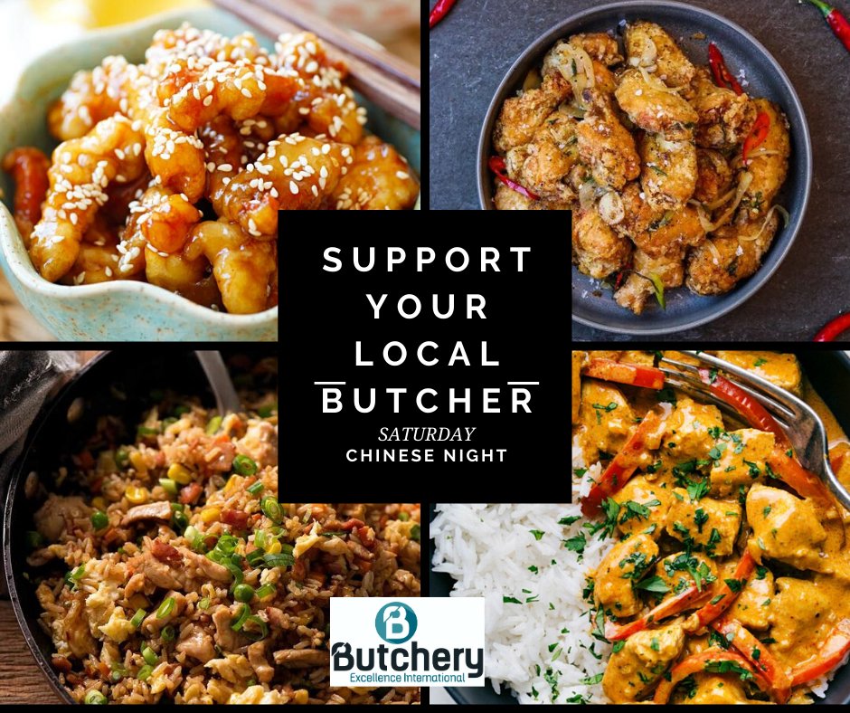 SATURDAY NIGHT IS CHINESE FAKEAWAY NIGHT. 
Grab your ingredients from your local butcher and enjoy some oriental cooking in the comfort of your own home!
Enjoy! #chinesefood #staysafe #butcheryexcellence #butchers #homecooking