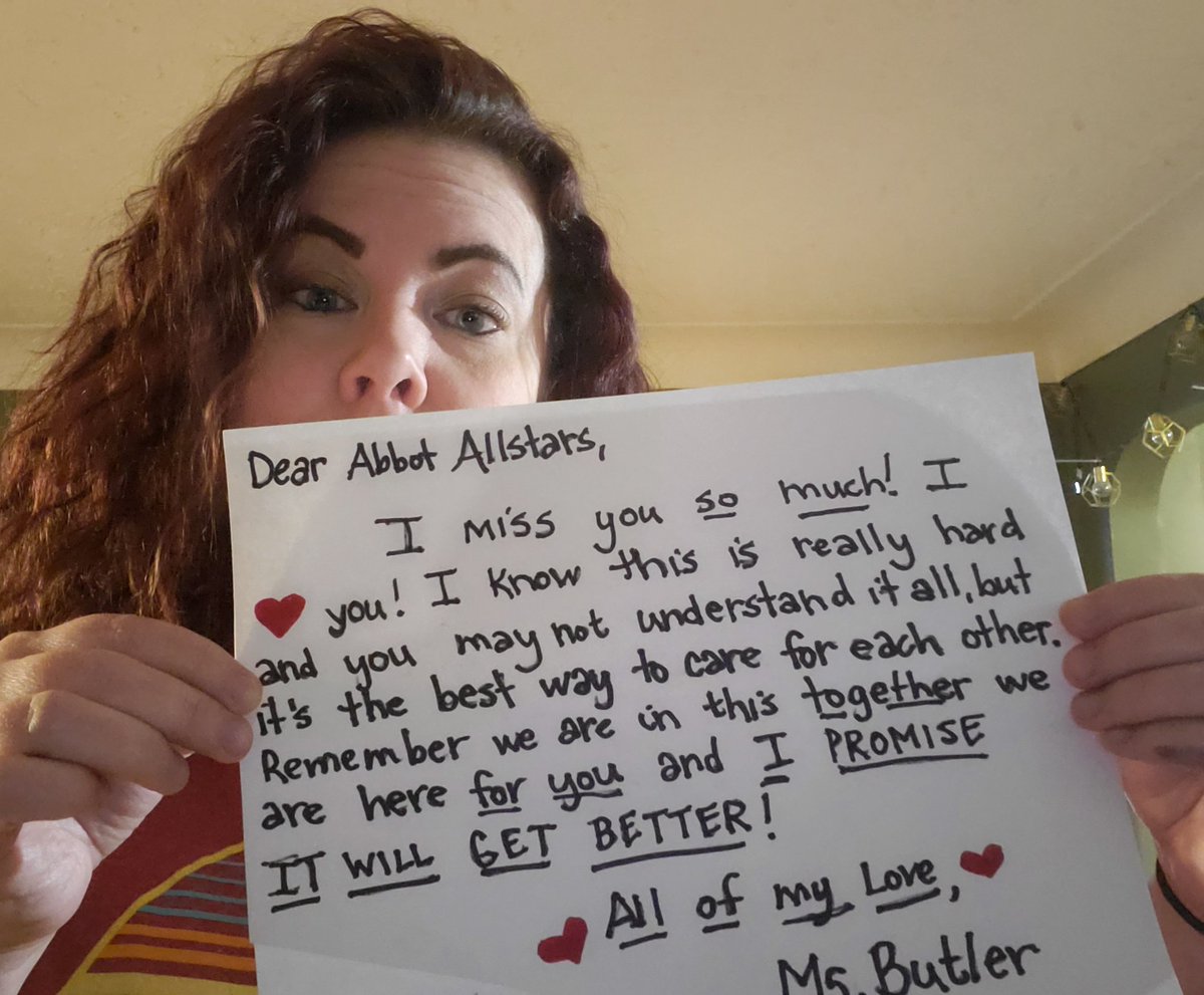 a2specedteach's tweet photo. Check out @A2Abbot homepage for lots of great β€LOVEβ€ for the Abbot students from a staff who misses them very much!!! My pic is below!! @A2schools #a2cares #teacherslovetheirstudents #wemissyou #weloveyou #WeWillGetThroughThisTogether #love #teachers #abbotschool #a2school https://t.co/0kgO5uWJBq
