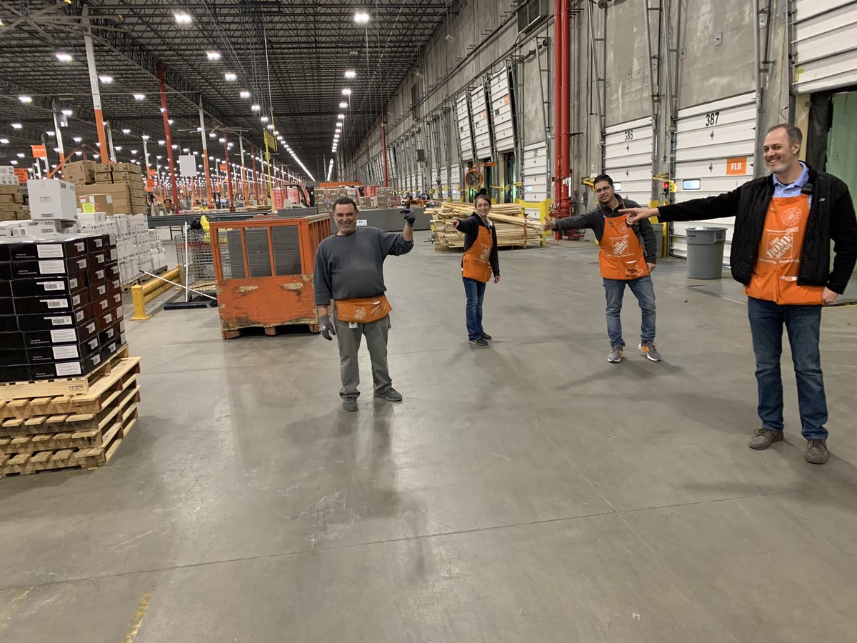 The team taking the time to recognize these essential associates for the great job they do everyday.