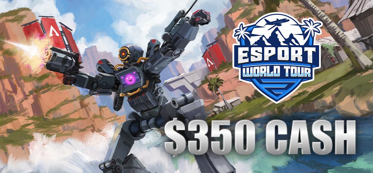 EsportWorldTour's tweet photo. @EsportWorldTour &amp; @TriumphSupps is bringing you another @PlayApex Tournament! The tournament will have a prizepool of $350 USD and will be held on April 25th @ 6pm EST. Join the Discord to Register! https://t.co/5uuQv0pjvc