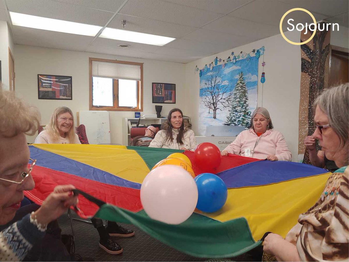 SojournMN's tweet photo. We had a fun-filled afternoon playing with balloons and not letting them fall off the parachute! At Sojourn, we believe in an active lifestyle and fun! 

#sojourngreatdays #sojourn #sojournmn #mn #greatdays #moundmn https://t.co/2V6UA4tAY8