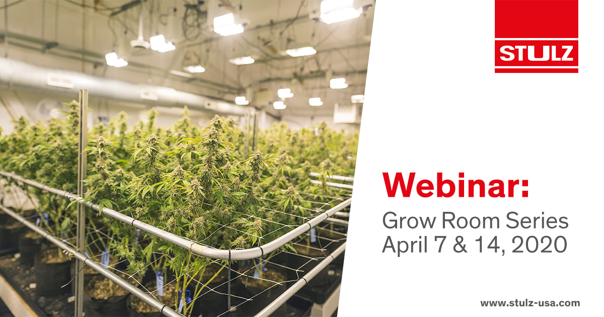 STULZ_USA's tweet image. Free grow room webinar series, starting Tuesday, 4/7. We'll cover plant basics, room types, challenges that face the industry and the ideal equipment types, options and requirements.  #growroom #TemperatureandHumidityControl #precisioncooling hubs.ly/H0p96ln0