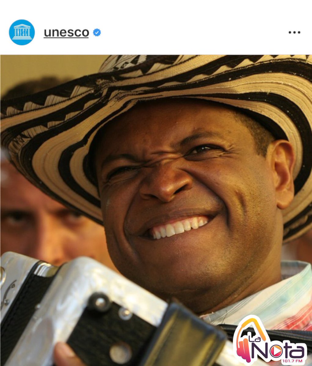 lanota1017's tweet photo. La cuenta oficial de la UNESCO a publicado lo siguiente referente al Vallenato: La música tiene un poder mágico para unir. La música tradicional del vallenato de la región del Gran Magdalena en Colombia no es la excepción. 👉🏻 https://t.co/qU6n9DTvrG https://t.co/NzFFfwpFbD
