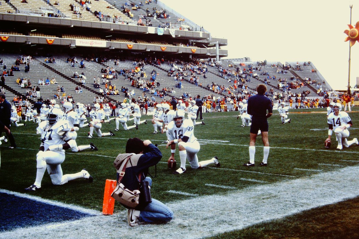 He was at the 1982 Fiesta Bowl to watch PSU take one USC