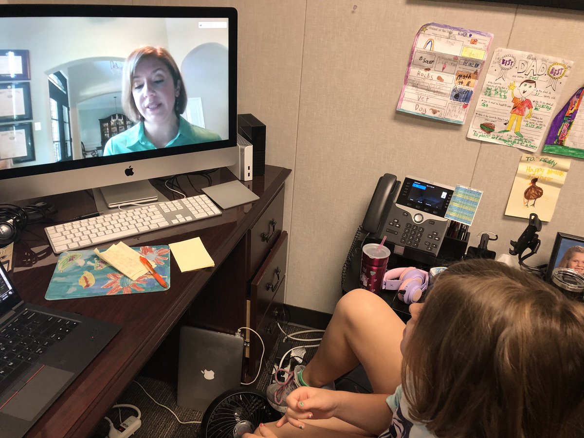 CyFairJoel's tweet photo. Enjoying read alouds today from both her superintendent and teacher @MrsCaseySwenke! #CFISDspirit #CFISDLearningatHome https://t.co/L4g8Bs8jDw