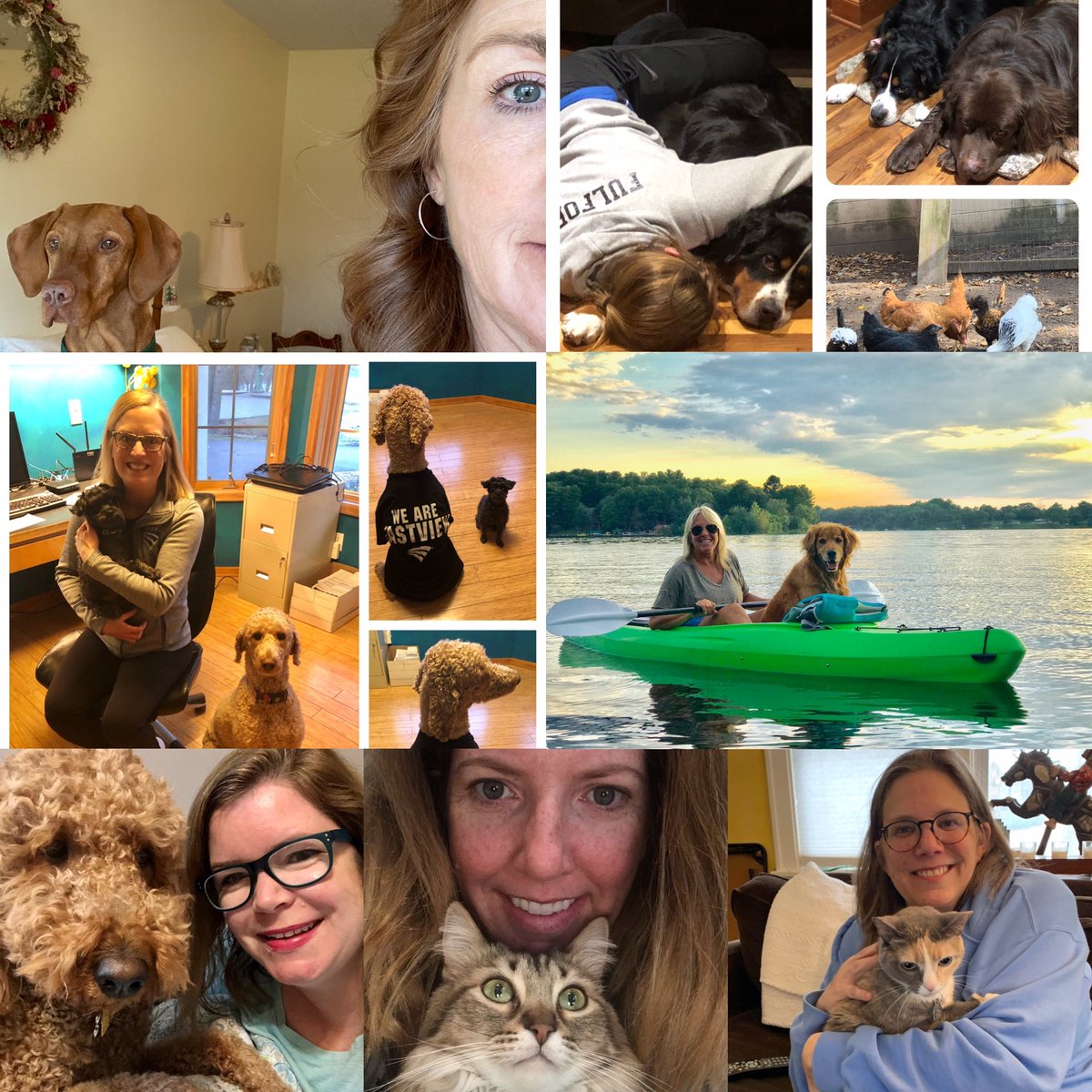 EVHSCounseling's tweet photo. EVHS Counseling is feeling our home version of take your pet to work day. Pets help us so much right now! #EVHSDistanceSpirit #benefitsofpets #selfcare #positivevibes https://t.co/YaKjMdHTII