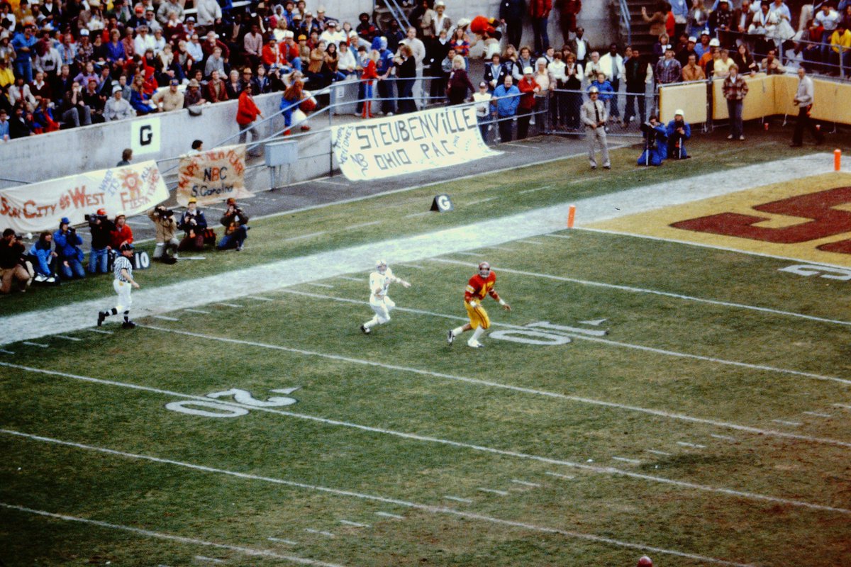 A few game photos from the 1982 Fiesta Bowl Victory.  #WeAre