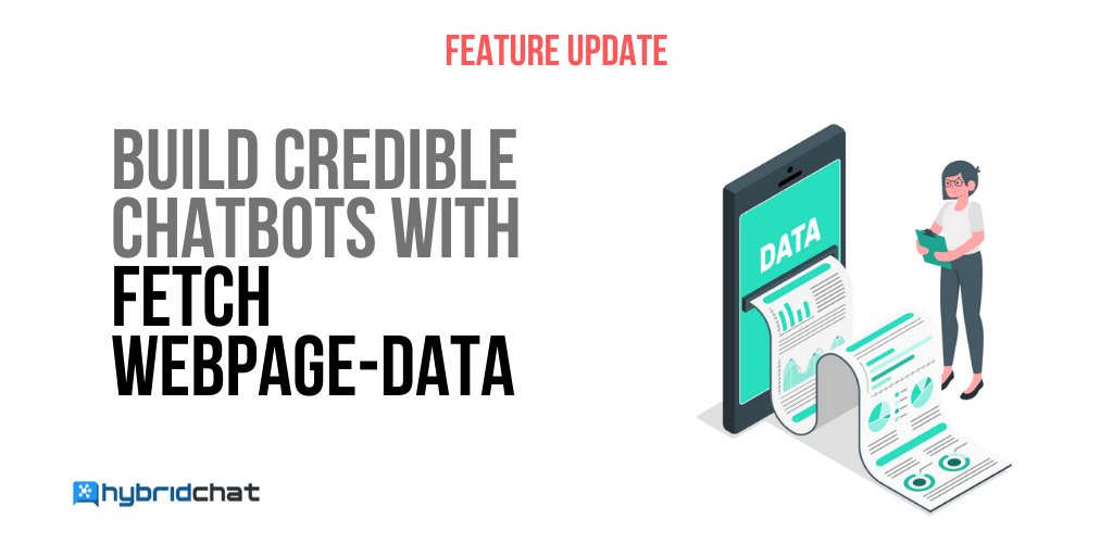 hybridchatbot's tweet photo. 💡New Feature Update:  The Fetch-Webpage-Data feature lets your chatbot 🤖 use any Web Page Data 🌐 as a Knowledge Base 🧠 ⚡ to better answer User questions.  Learn more: https://t.co/tgQX9gCp2c

#chatbot #chatbotbuilder #hybridchat #FeatureFriday #NewFeatureAlert https://t.co/Yx2lBD9NmK