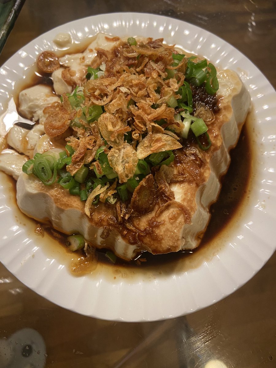 Day 17 (4/2): Went with steamed tofu and vegi and dumplings with spicy oil for dinner