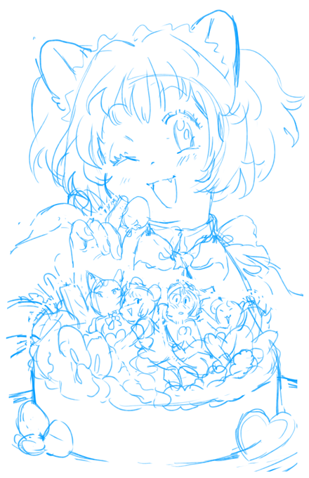 I'm so glad everyone is excited ? here's the sketch and lineart for this in case anyone is interested! to save time I ended up working from a mostly rough sketch instead of doing any cleanup, and I colored the lines after flatting everything! 
