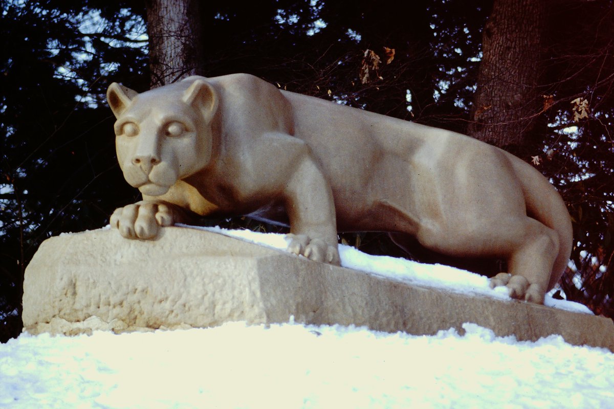 Penn State Campus in winter (I think 1982)