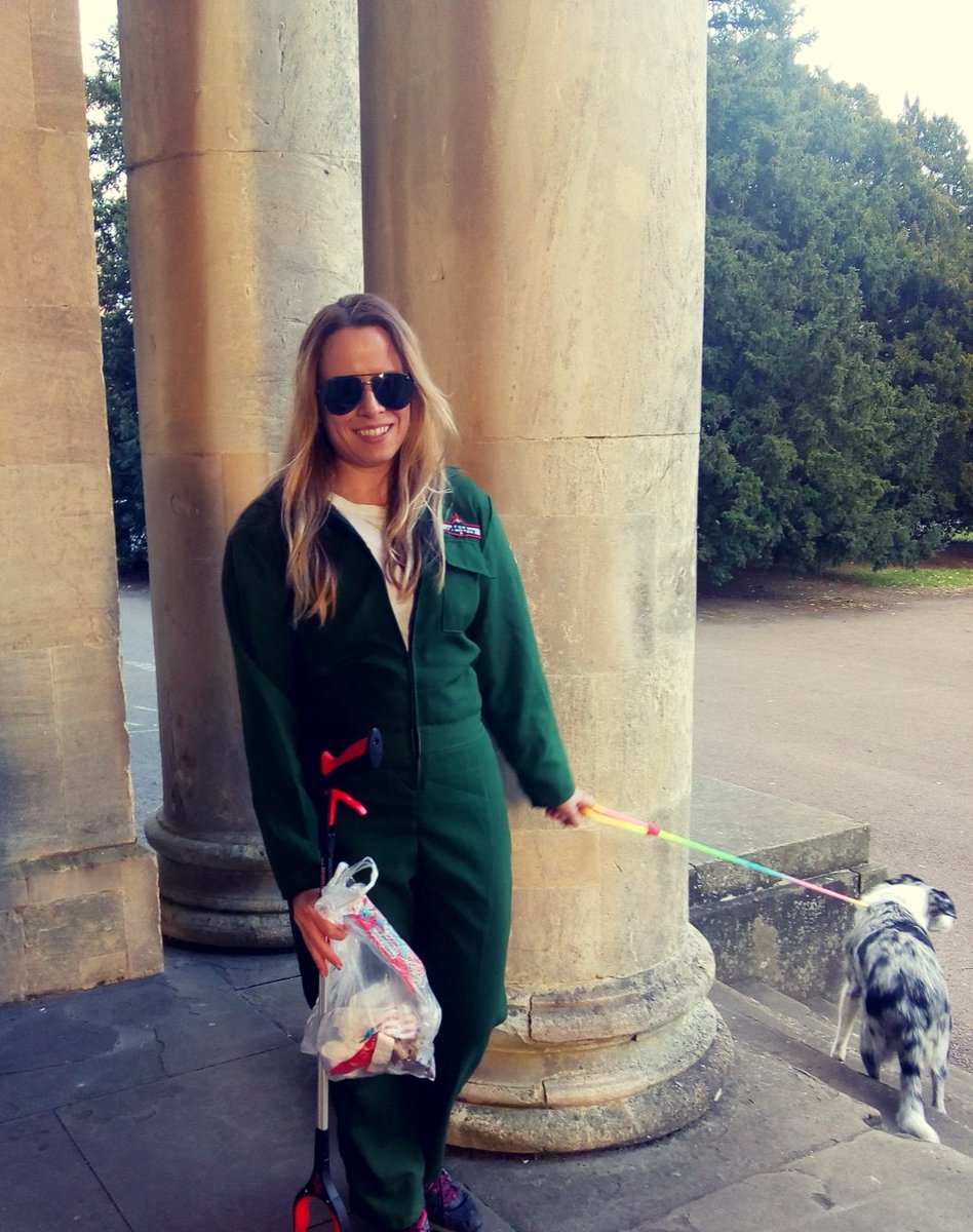 seorgan's tweet photo. Happy Friday Evening Team Twitter! Difficult week for so many. It's not much, but I popped out for my daily walk with litter picker &amp; puppy in tow... Top Gun style! #NotQuiteMaverick #CommunityCleanUp #LightFun. @RICSMatrics @RICSnews https://t.co/VNt5h8rBpL