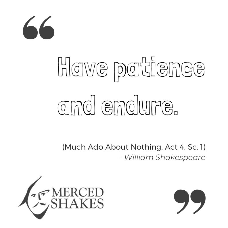 MercedShax's tweet image. “Have patience and endure.”
(Much Ado About Nothing, Act 4, Sc. 1)

#inthistogether #covid_19 #stayhome #ShelterInPlace #artsmatter #localmatters #localartists #communitymatters #artsmerced #mercedarts
#stayhomesavelivesmerced