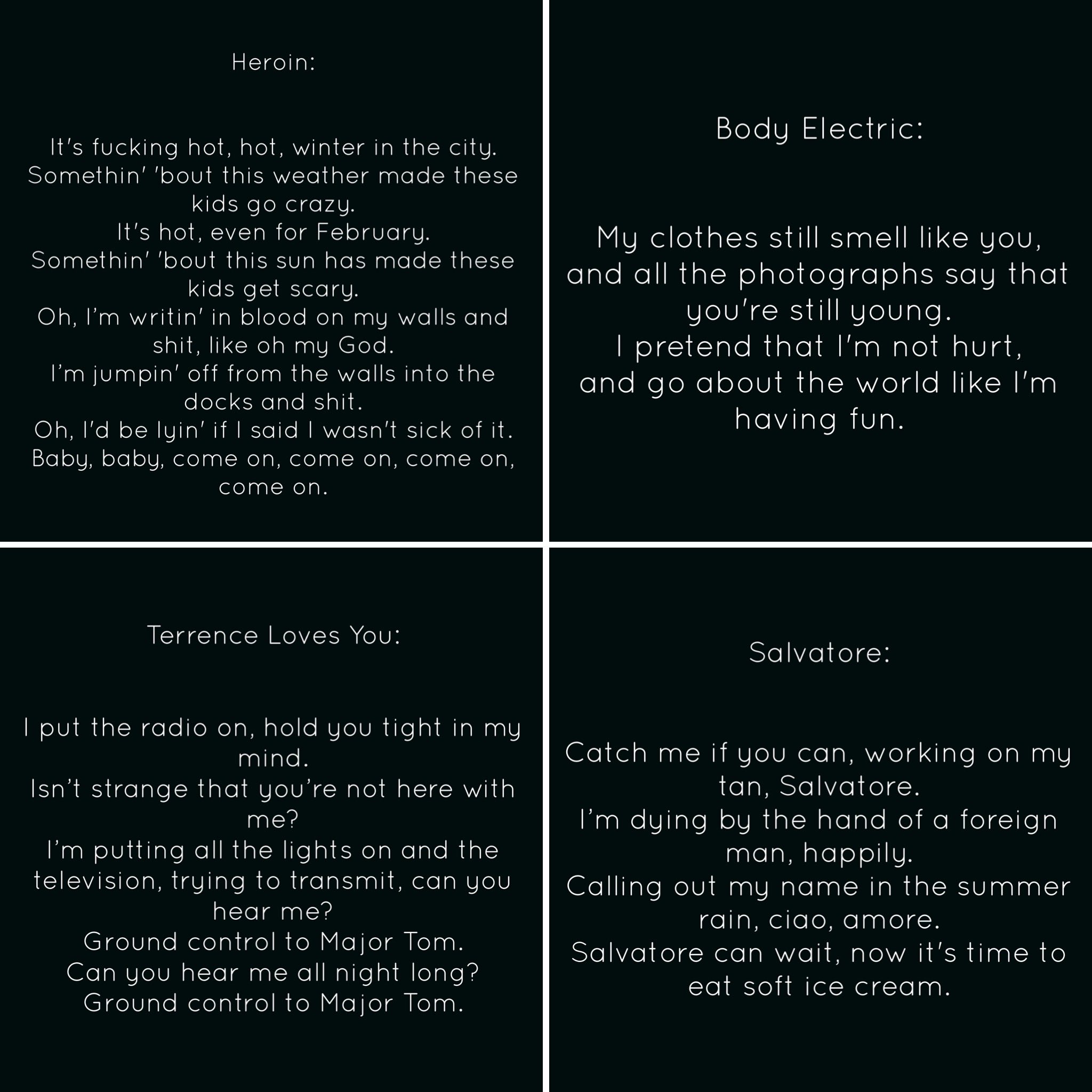 Salvatore Lyrics - Lana Del Rey