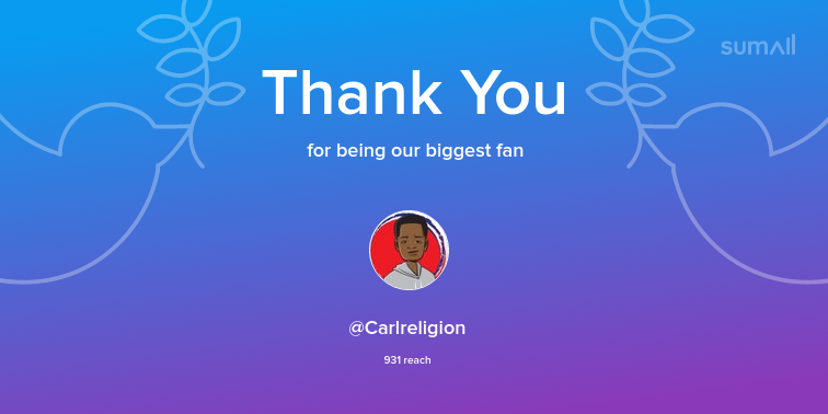 UrAverageTech's tweet photo. Our biggest fans this week: Carlreligion. Thank you! via https://t.co/XqIzAywNID https://t.co/AQrzQtxcoN