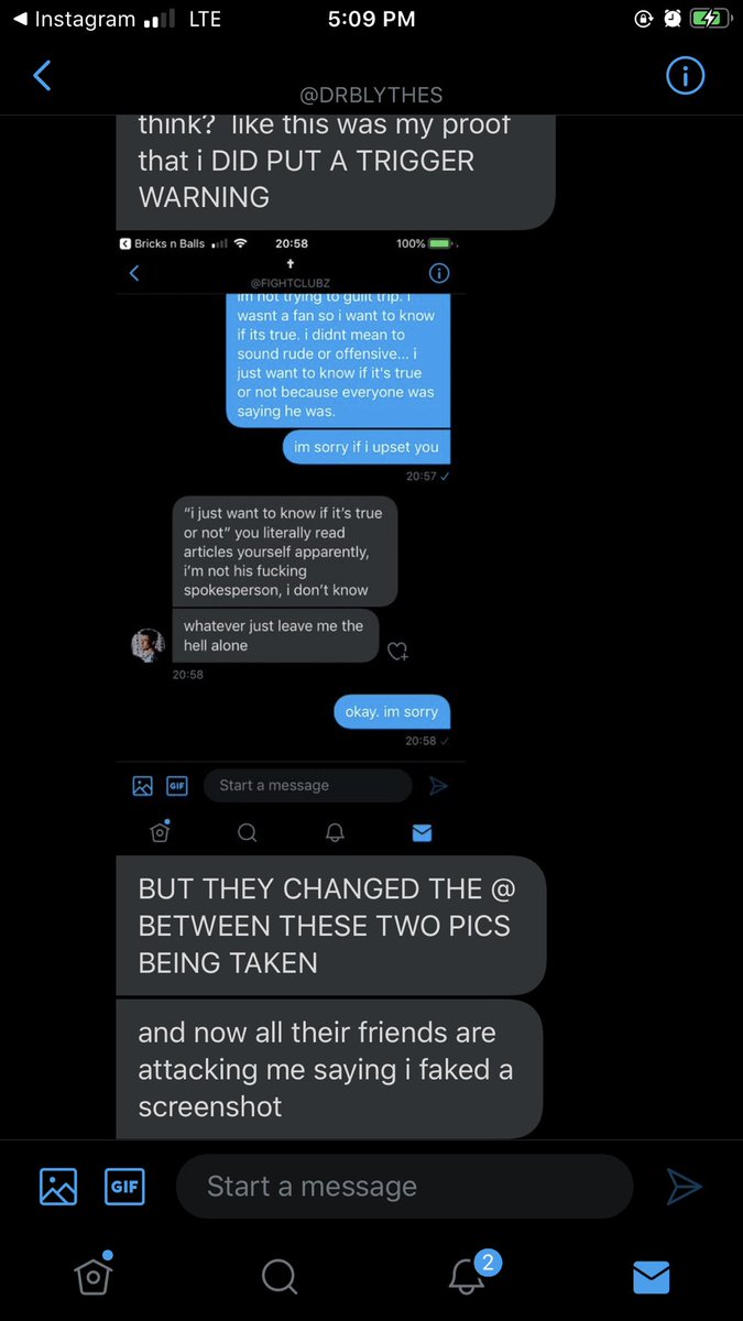 if you are on my private, you know what i’m talking about. but anyway  @DRBLYTHES has a pattern of gaslighting and manipulating people! here are some examples.HERE is him defending himself because he dmed someone about something personal w/o a trigger warning.