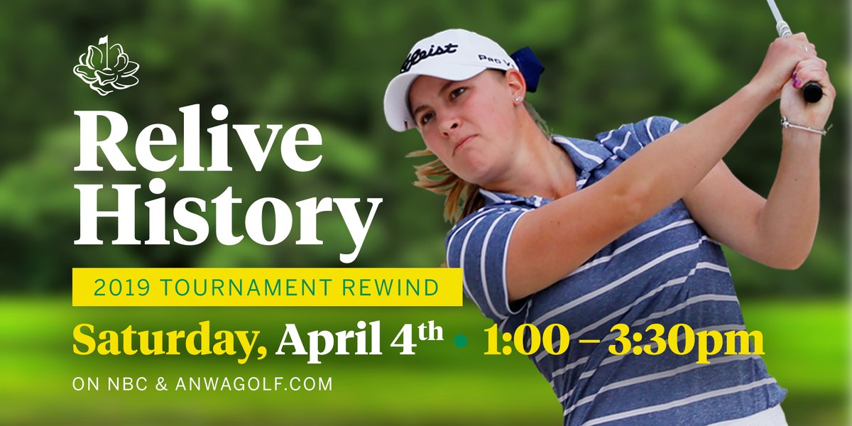 Energize and inspire. Two words upon which the Augusta National Women’s Amateur were founded.

Join together today as we relive and remember that unforgettable inaugural event and what it means for generations to come.