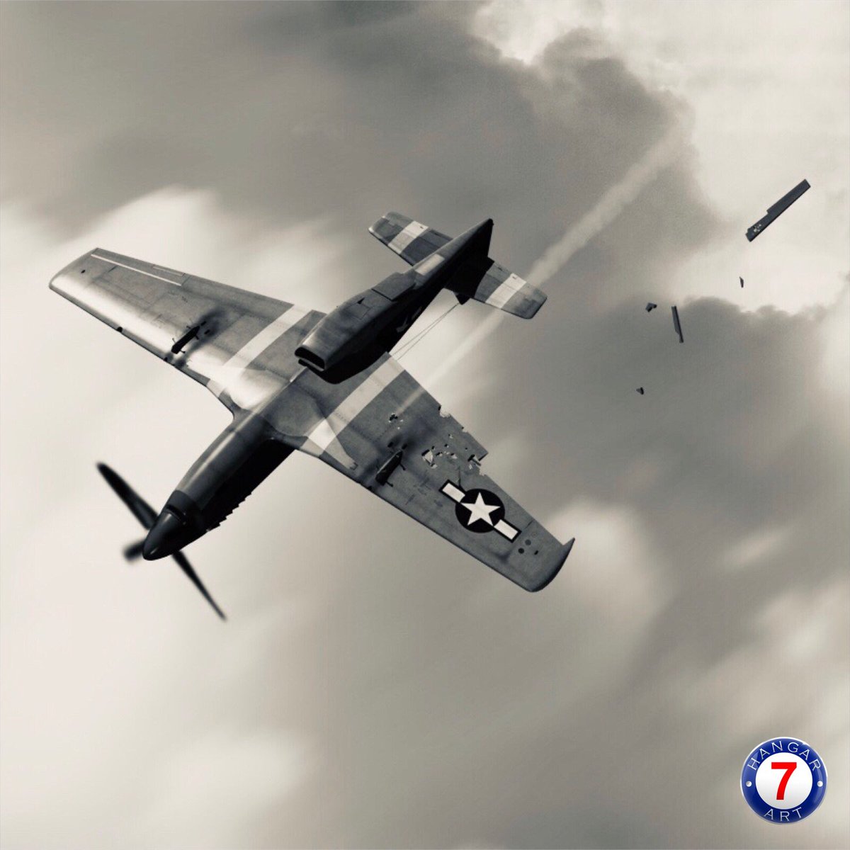 Some more detail from my upcoming work now titled “Hunter to Hunted”.

#WWII #WW2 #aviation #avgeek #history #art