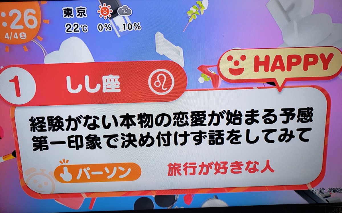 の めざまし 占い 今日 今日の運勢 星座