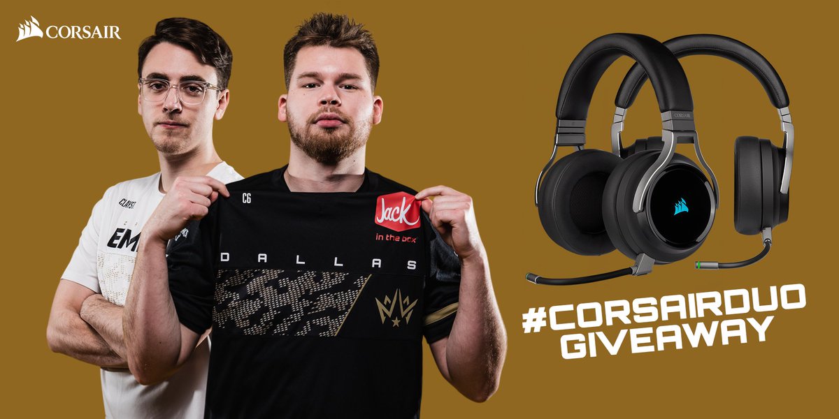 DallasEmpire's tweet photo. Win 2 VIRTUOSO RGB Wireless headsets

@CORSAIR wants to hook you, and whoever has your six, up with VIRTUOSO RGB Wireless headsets.

For a chance to win 
Like &amp; RT
Follow @DallasEmpire &amp; @CORSAIR  
Use #CORSAIRDUO and tag your duo https://t.co/OcP1hsDE0w