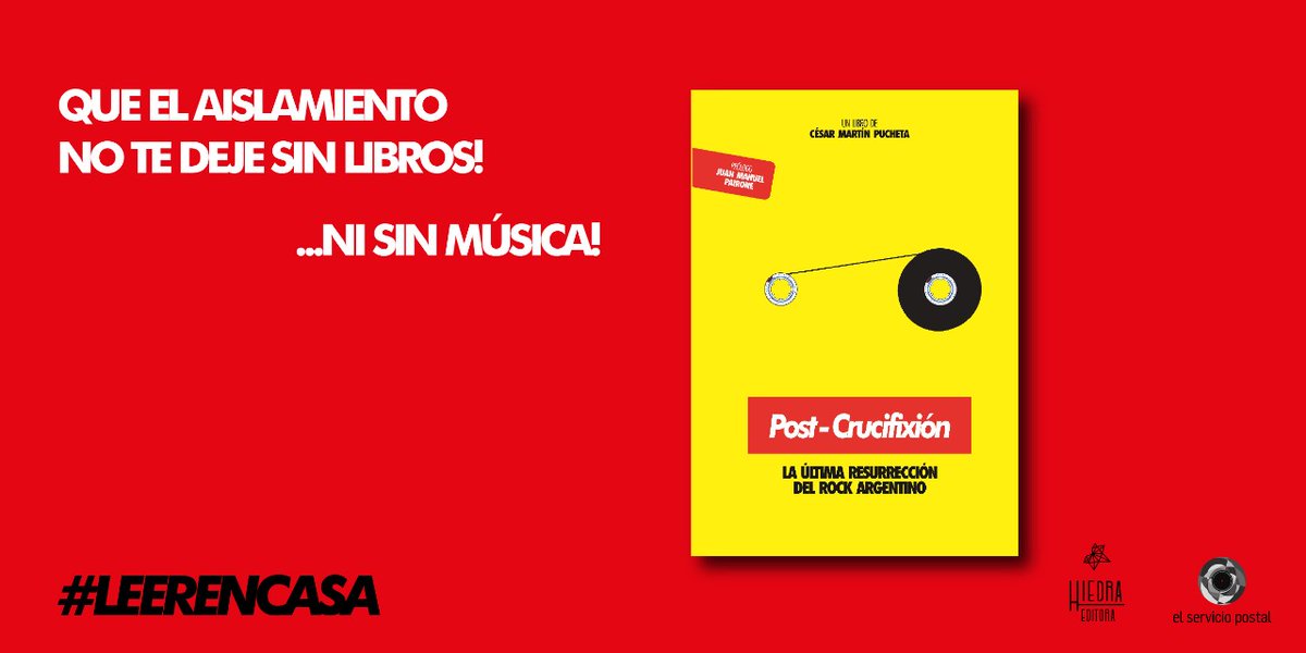 CesarPuchetaok's tweet photo. Uno nunca sabe cómo será el devenir de los acontecimientos, aunque siempre esta bueno manternos cerca para volver a leernos. Por eso liberamos Post-Crucifixión: la última resurección del rock argentino. Escribile un DM a @HiedraEditora y recibí una versión digital llena de amor. https://t.co/oMMyUUNdQn