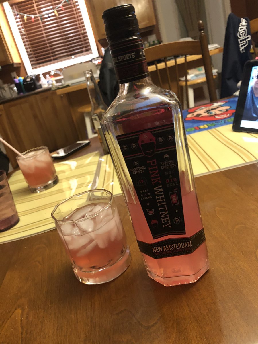 JoeMaynard14's tweet photo. @KrisAbbott21 @pinkwhitney Virtually socializing over some #PinkWhitneys! https://t.co/qXusqk5sov