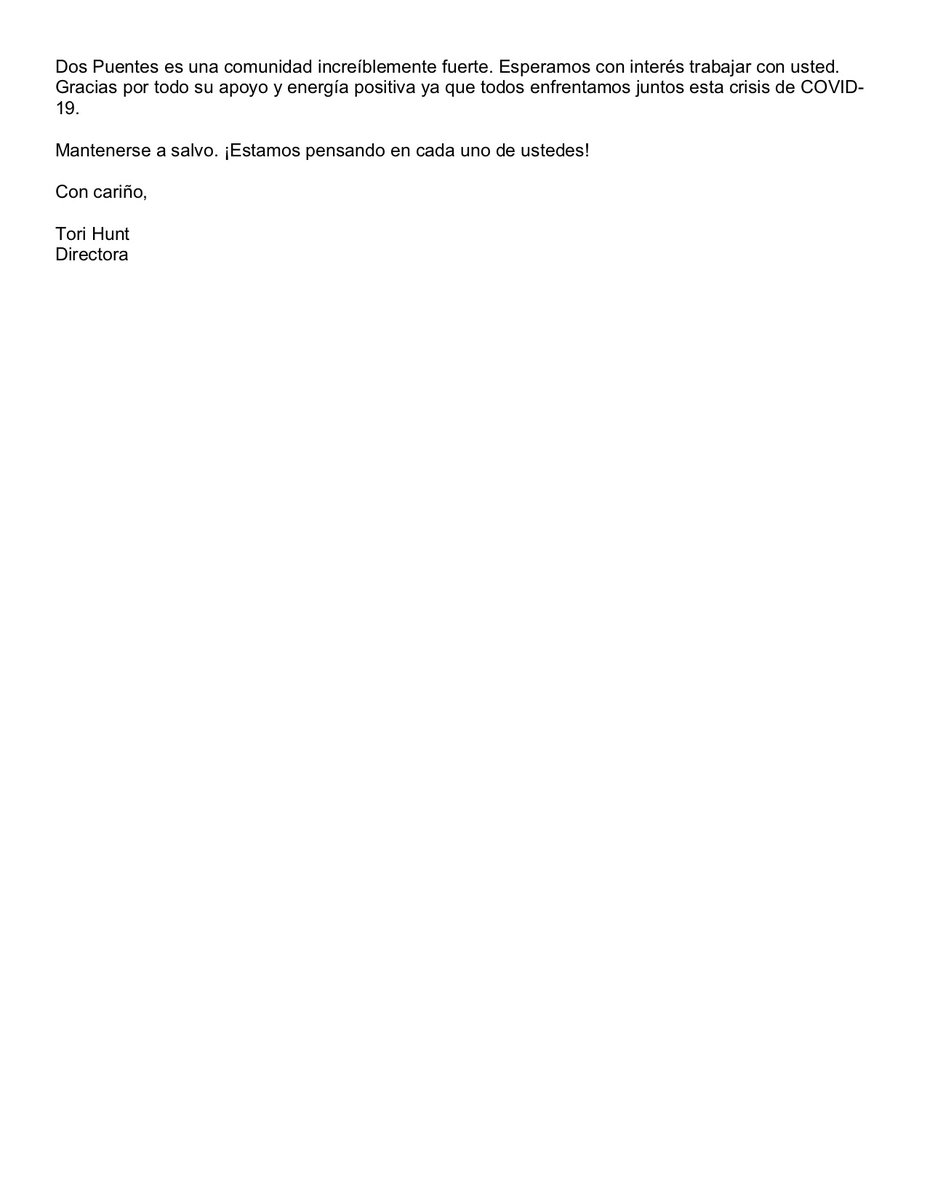 DosPuentes_Prin's tweet photo. DP Carta Para Las Familias https://t.co/5dfDuJE8PA