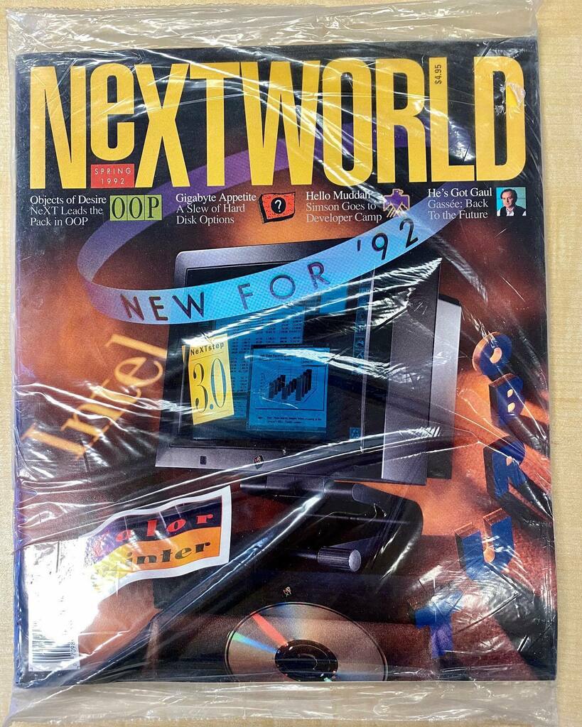 ddonoughe's tweet image. Found this unopened NeXTWORLD magazine from my days working at NeXT Computer, Inc
#nextcomputer 
#1992 
#stevejobs 
#archivalfind instagr.am/p/B-iWISKDu-Q/