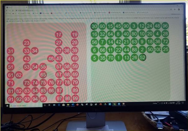 mburnsmath's tweet photo. What’s the longest number string possible? Have you played the Factors and Multiples game? I’m sheltering at home and hooked. Read about it in my latest blog. https://t.co/KeWchemRHu https://t.co/owwXnCZzUe