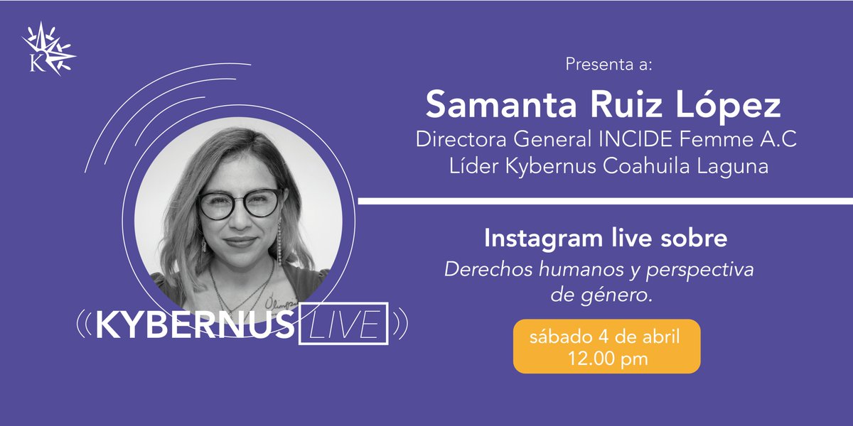 Kybernus's tweet photo. ¡Muchas gracias por sus aportaciones! No te pierdas nuestro primer #KybernusLive, mañana a las 12.00 pm a través de nuestro Instragram Live.

Nuestra invitada de mañana es Samanta Ruiz, líder Kybernus de @KybernusLaguna y Directora de @IncideFemme.

#TuLiderazgoImporta https://t.co/r1oOFRnBsa