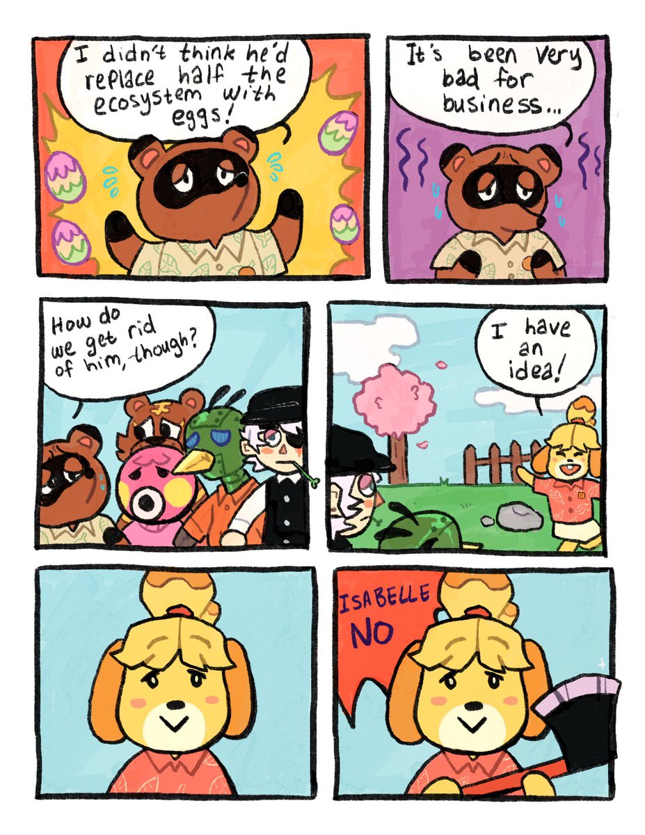 staticteeth's tweet photo. please no more eggs #AnimalCrossing https://t.co/4CfOnjR4aZ