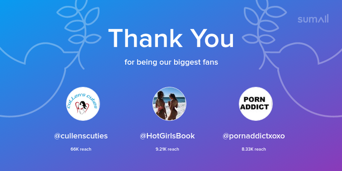 Our biggest fans this week: cullenscuties, HotGirlsBook, pornaddictxoxo. Thank you! via https://t.co/A1vpqAjixD<a href="/tag/realloyalfans"class="tags"><span>#realloyalfans</span></a>