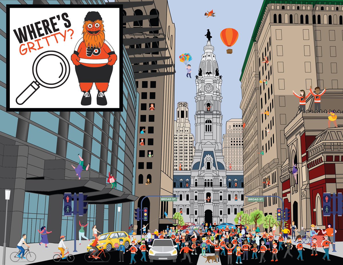 NHLFlyers's tweet photo. Where’s @GrittyNHL? https://t.co/qQ76O4niet